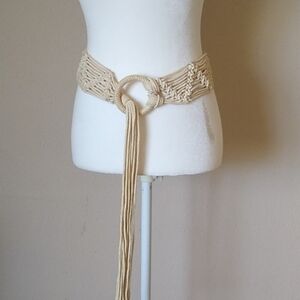 Vintage Boho Cotton Macrame Hip Belt